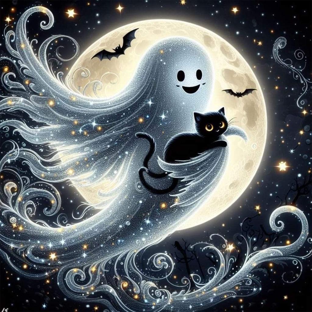 Halloween Cute Ghost DIY Diamond Art Kit