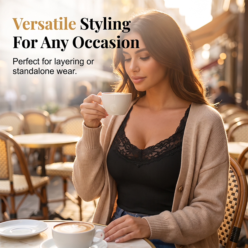 Autumn Early Bird Sale - Women's Plus Size Lace Slim Fit Camisole