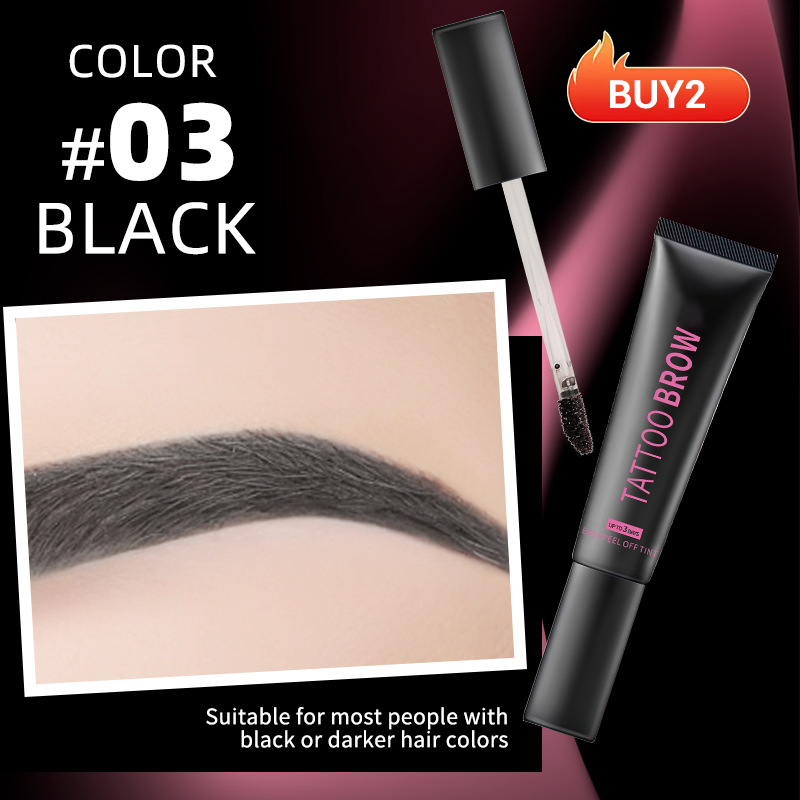 🏆 Last Day Special Price £9.99 ! 🔥Buy 1 Get 1 Free🎁Semi‑Permanent Long‑Lasting Waterproof Eyebrow Gel, Peel‑Off Tattoo Brow Tint Gel