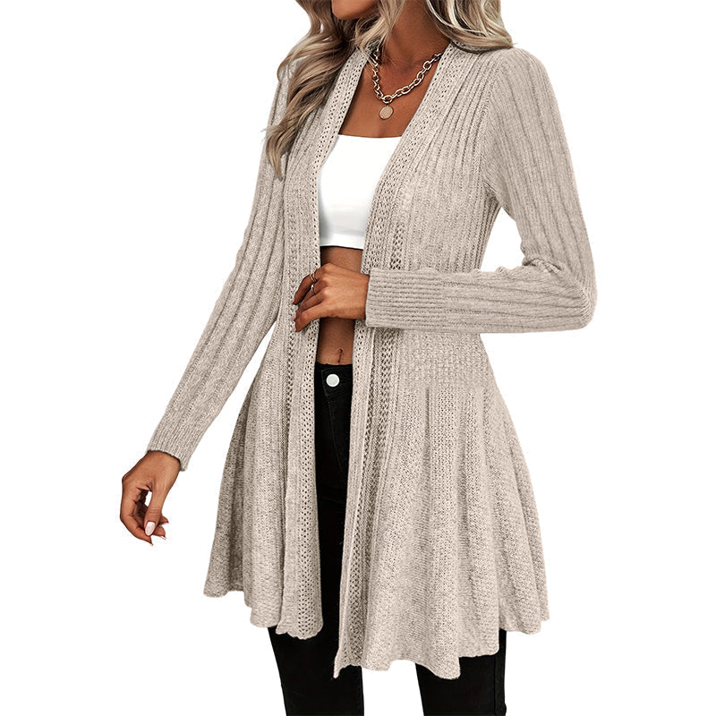 🌸LAST DAY SALE ONLY ￡17.99!!🌻🧥Women's Soft Knit Open-Front Cardigan – Elegant & Easy to Layer