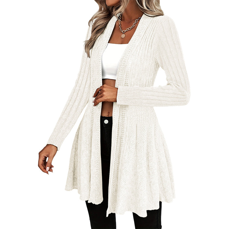 🌸LAST DAY SALE ONLY ￡17.99!!🌻🧥Women's Soft Knit Open-Front Cardigan – Elegant & Easy to Layer