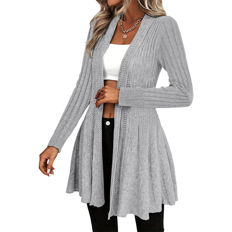 🌸LAST DAY SALE ONLY ￡17.99!!🌻🧥Women's Soft Knit Open-Front Cardigan – Elegant & Easy to Layer
