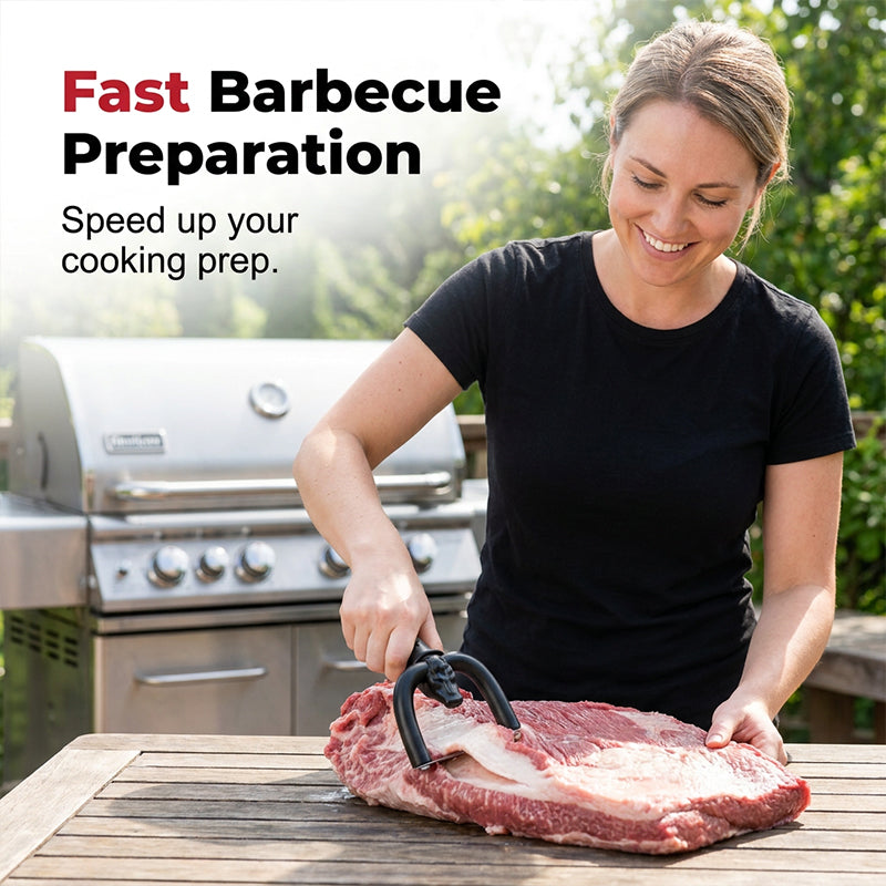 🔥 50% OFF! 🥩 Handheld Fat Trimmer for Beef & Pork, Portable Meat Fat Remover Tool, Easy Brisket Trimming BBQ Kitchen Gadget