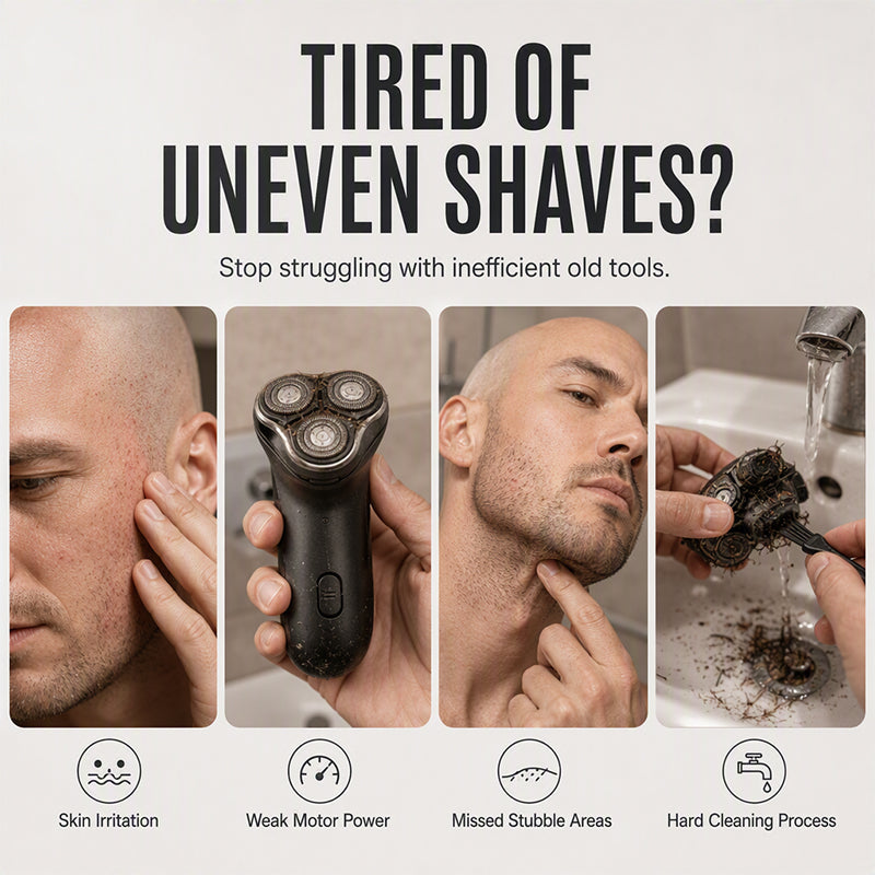 🎉 2026 Sale — Over 14,000 Sold! ⚡🔥 2-in-1 Smart Electric Bald Head Shaver and Beard Trimmer with Digital Display