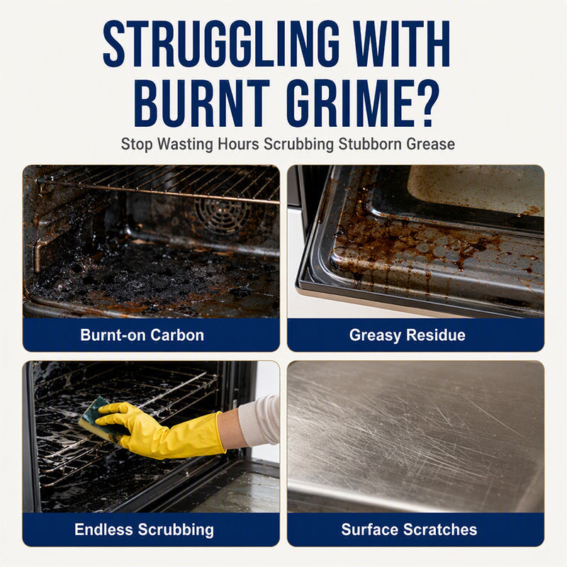 Dissolve Carbon Fast, Protect Your Oven! One-Hand No-Scrub Cleaner Spray