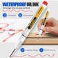 🖊️50% OFF NOW! Precision Tip Quick‑Dry Oil‑Based Marker Pen, 10 Pcs 5 Colors Long Nib Markers, Waterproof Oil Markers for Wood, Metal, Plastic, Industrial Marking & DIY Craft