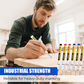 🖊️50% OFF NOW! Precision Tip Quick‑Dry Oil‑Based Marker Pen, 10 Pcs 5 Colors Long Nib Markers, Waterproof Oil Markers for Wood, Metal, Plastic, Industrial Marking & DIY Craft