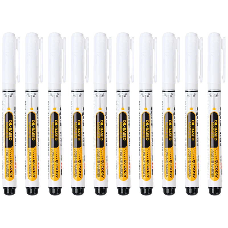 🖊️50% OFF NOW! Precision Tip Quick‑Dry Oil‑Based Marker Pen, 10 Pcs 5 Colors Long Nib Markers, Waterproof Oil Markers for Wood, Metal, Plastic, Industrial Marking & DIY Craft
