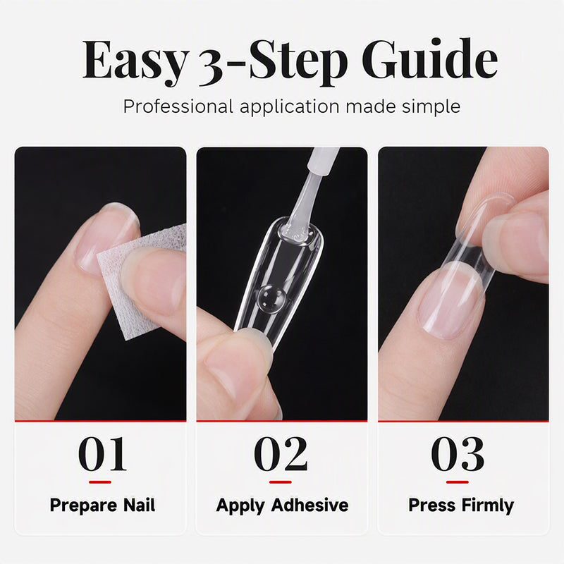 Long Seamless Almond Nail Tips