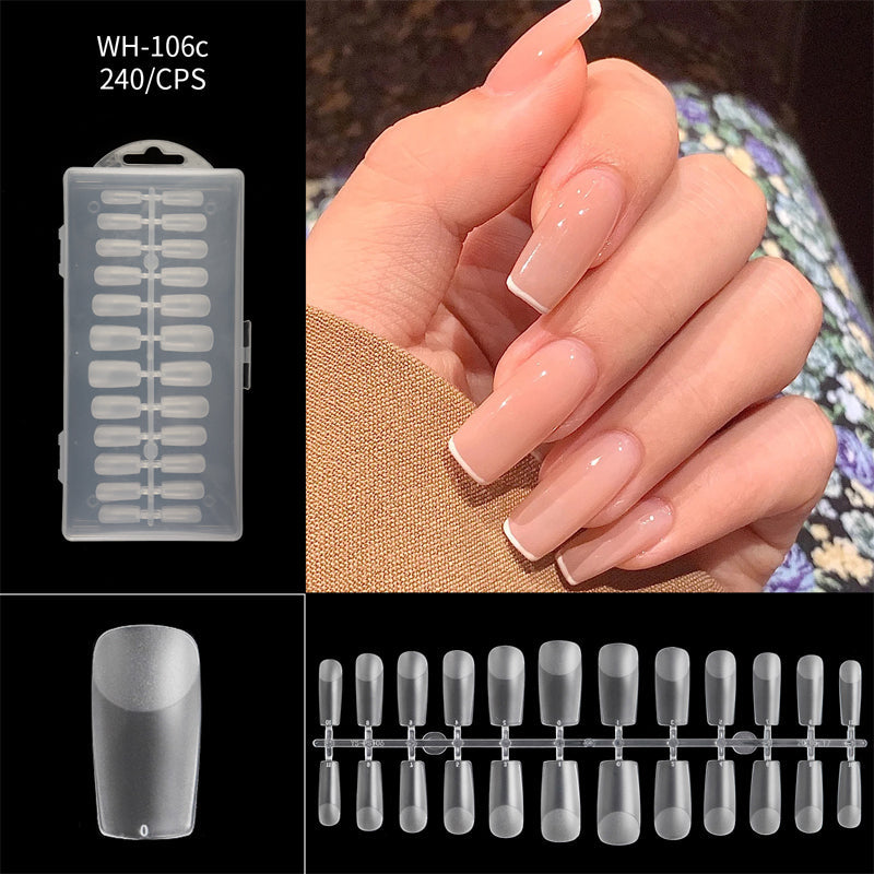 Long Seamless Almond Nail Tips