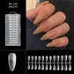 Long Seamless Almond Nail Tips