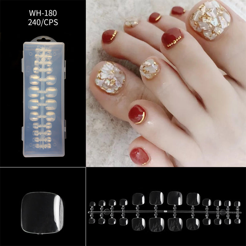 Long Seamless Almond Nail Tips