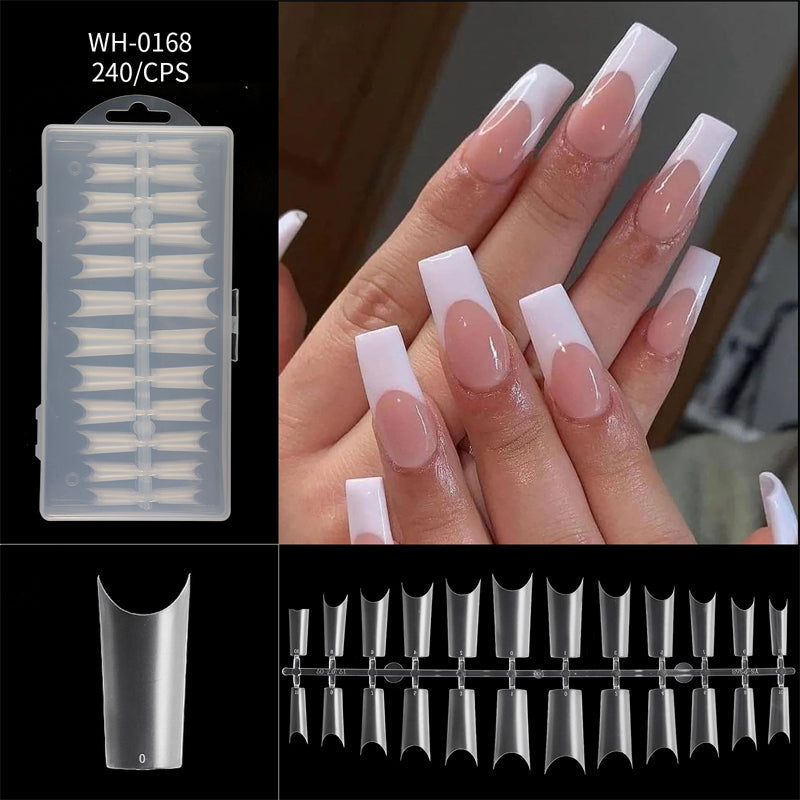 Long Seamless Almond Nail Tips