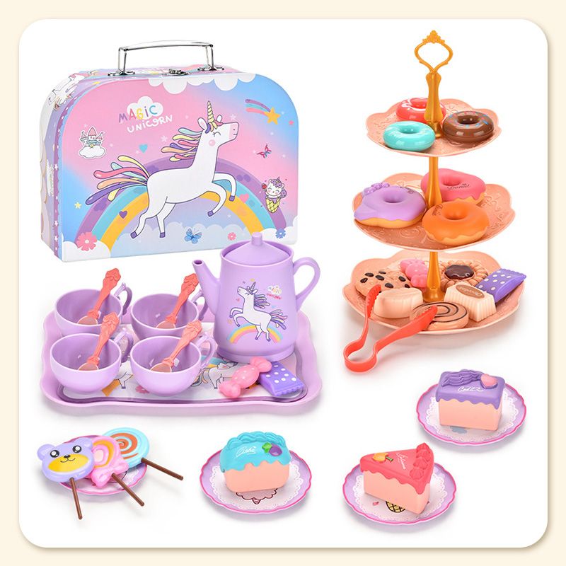 ⏳🔥LIMITED-TIME 50% OFF! ⏰Unicorn Castle Pretend Teapot Set – Kid‑safe, Portable, Imagination‑boosting ✨