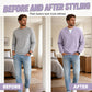 Timeless Comfort | Men's Textured Waffle Layered-Look Long-Sleeve Tee