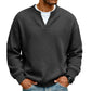 Timeless Comfort | Men's Textured Waffle Layered-Look Long-Sleeve Tee