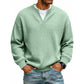 Timeless Comfort | Men's Textured Waffle Layered-Look Long-Sleeve Tee