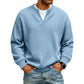 Timeless Comfort | Men's Textured Waffle Layered-Look Long-Sleeve Tee