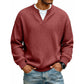 Timeless Comfort | Men's Textured Waffle Layered-Look Long-Sleeve Tee