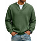 Timeless Comfort | Men's Textured Waffle Layered-Look Long-Sleeve Tee