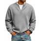 Timeless Comfort | Men's Textured Waffle Layered-Look Long-Sleeve Tee