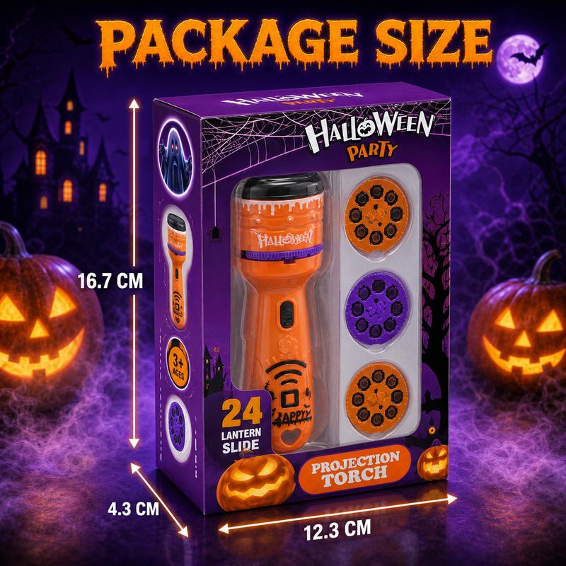 🎃HALLOWEEN SALE ONLY￡7.99!! 🦇Kids Christmas Halloween Projection Flashlight Toy