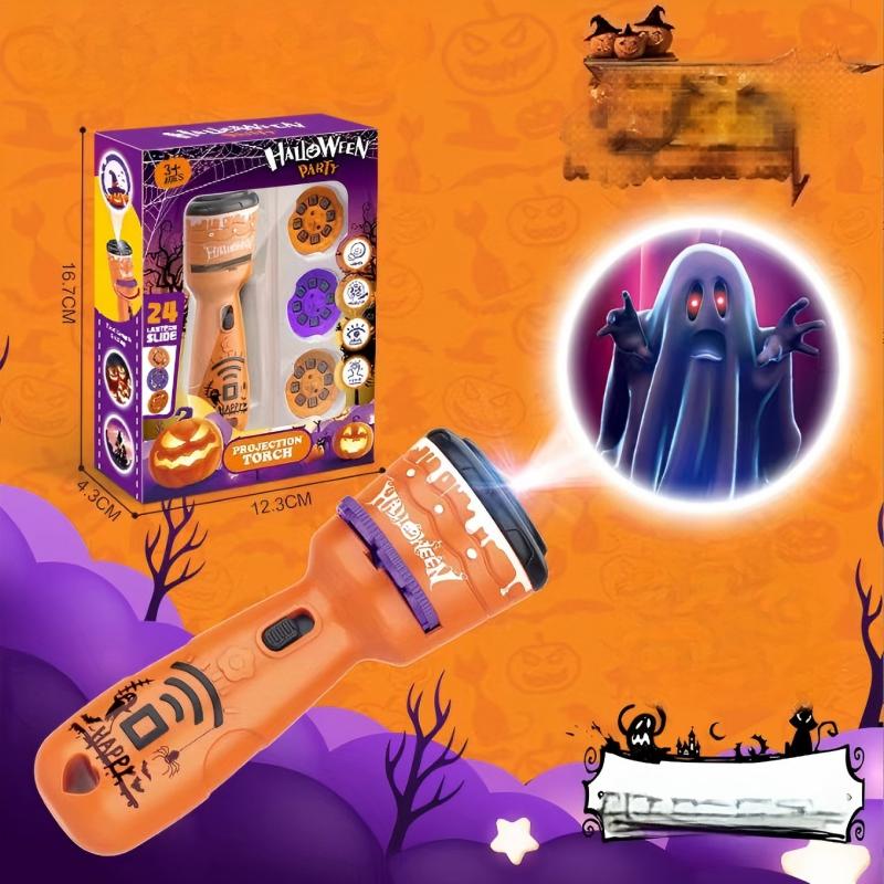 🎃HALLOWEEN SALE ONLY￡7.99!! 🦇Kids Christmas Halloween Projection Flashlight Toy