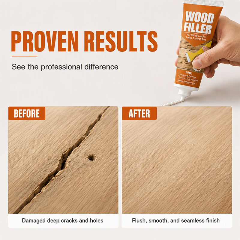 Wood Filler for Cracks and Holes