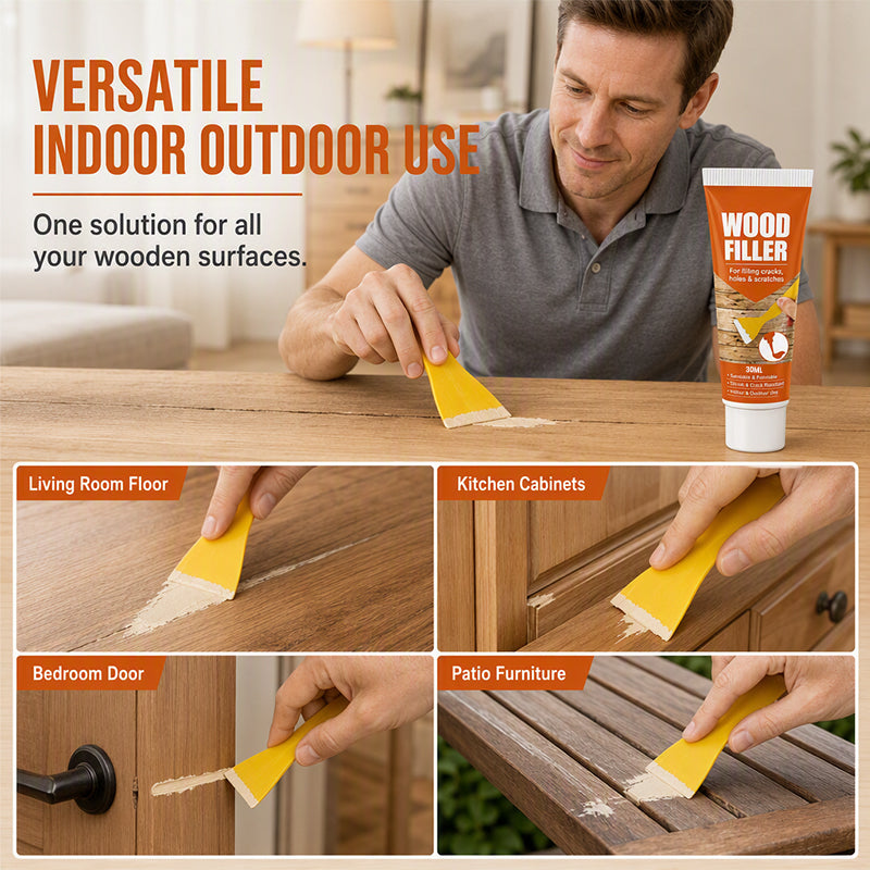 Wood Filler for Cracks and Holes