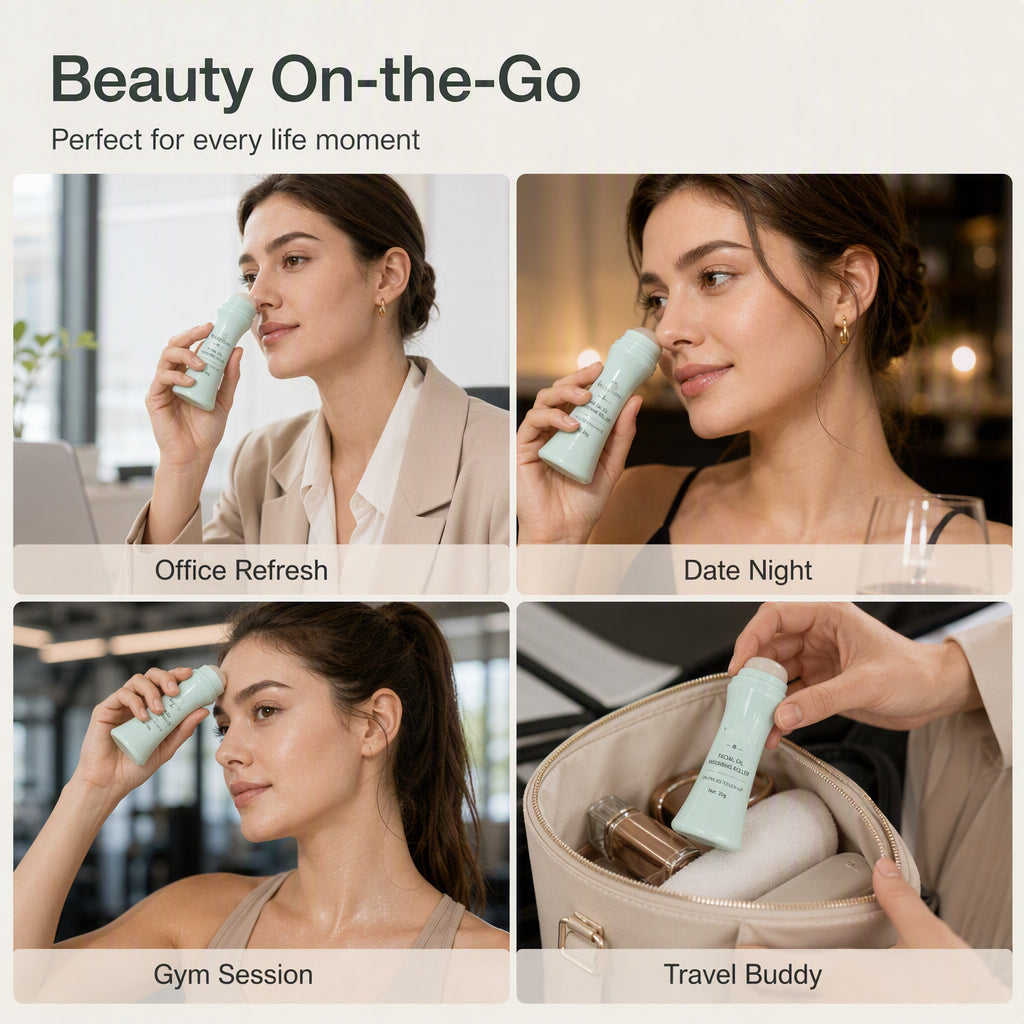 Portable Facial Oil Absorbing Roller