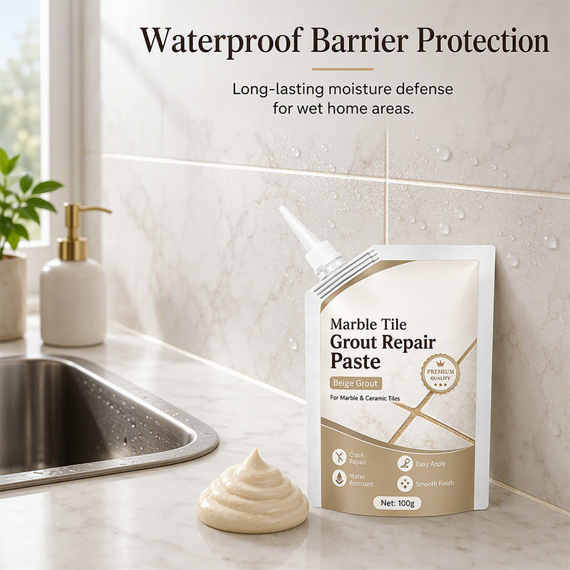 Beige Marble Tile Grout Repair Paste