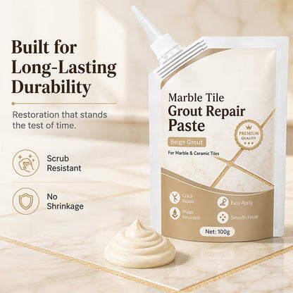 Beige Marble Tile Grout Repair Paste