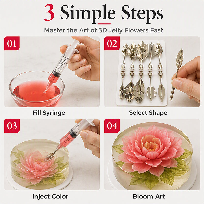 🏆 Last Day Special Price £9.78 !🎂Baking Pick | 3D Gelatin Art Tools🎁
