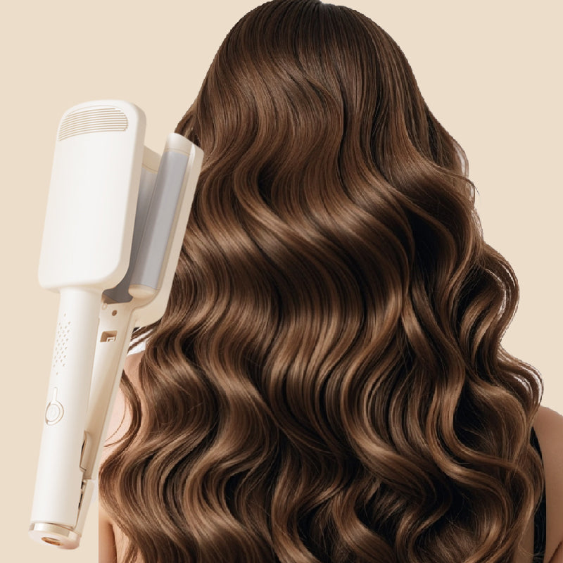 ✨ 💈 LIMITED-TIME ! 💐 Wavy Curling Iron – Salon shine & heat protection