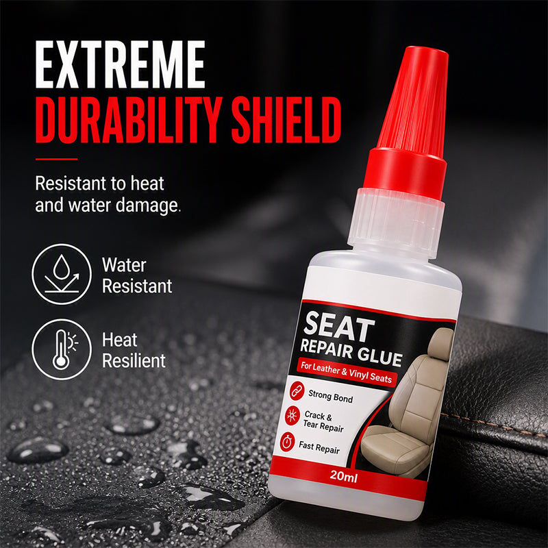 🚗50% OFF NOW! Quick Dry Car Seat Leather Repair Glue‑ Precision Nozzle Vinyl & Leather Adhesive, Permanent Bond Repair Glue for Car Seats, Sofas & Leather Furnitures