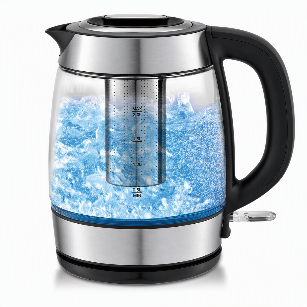 ☕ Save 50%! ⚡ Glass Electric Kettle – 2L, auto shut‑off & overheat protection ✨