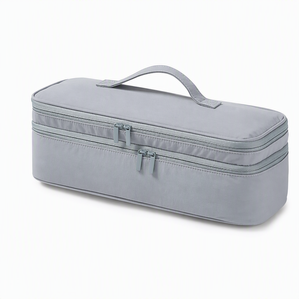 ⏳🔥LIMITED-TIME 50% OFF! ⏰Portable Quilted Travel Storage Bag with Handle for Hair Dryer Curling Iron and Hair Straightener🐆