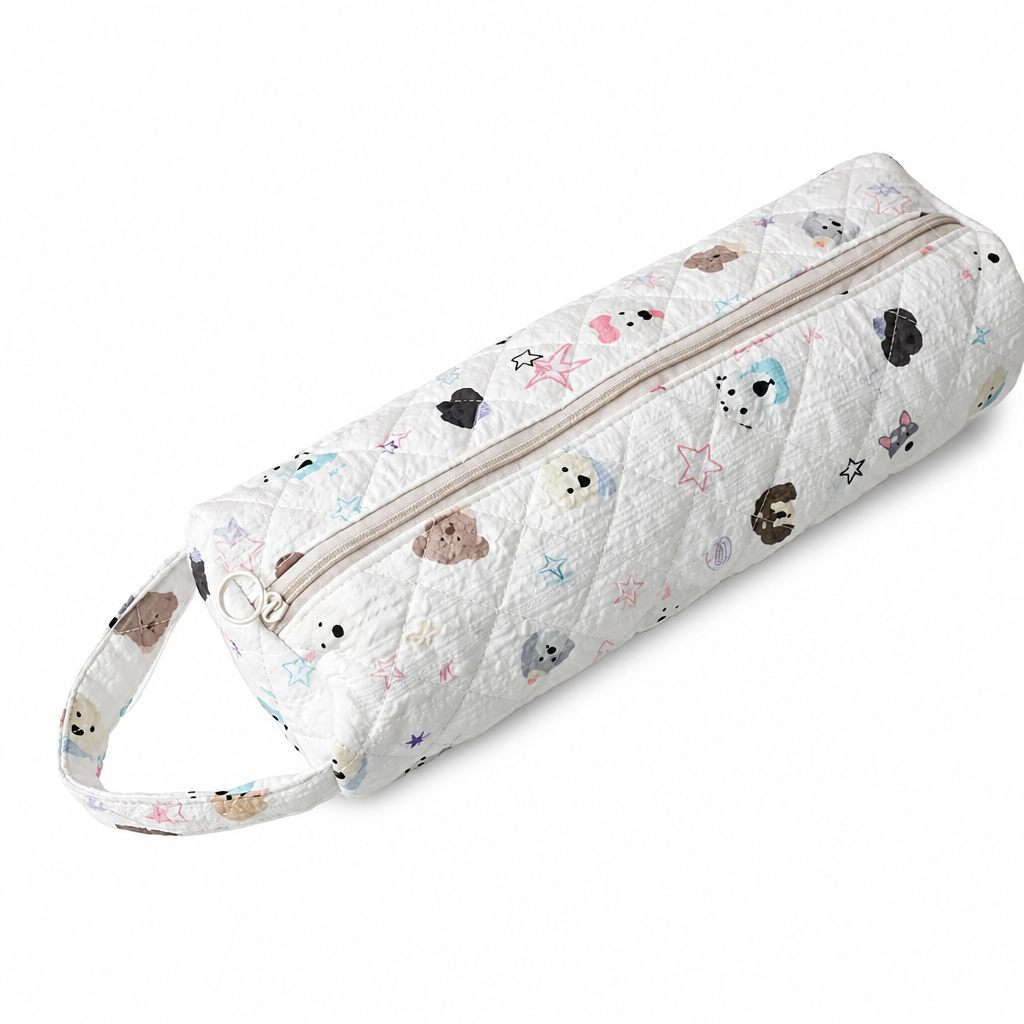 ⏳🔥LIMITED-TIME 50% OFF! ⏰Portable Quilted Travel Storage Bag with Handle for Hair Dryer Curling Iron and Hair Straightener🐆
