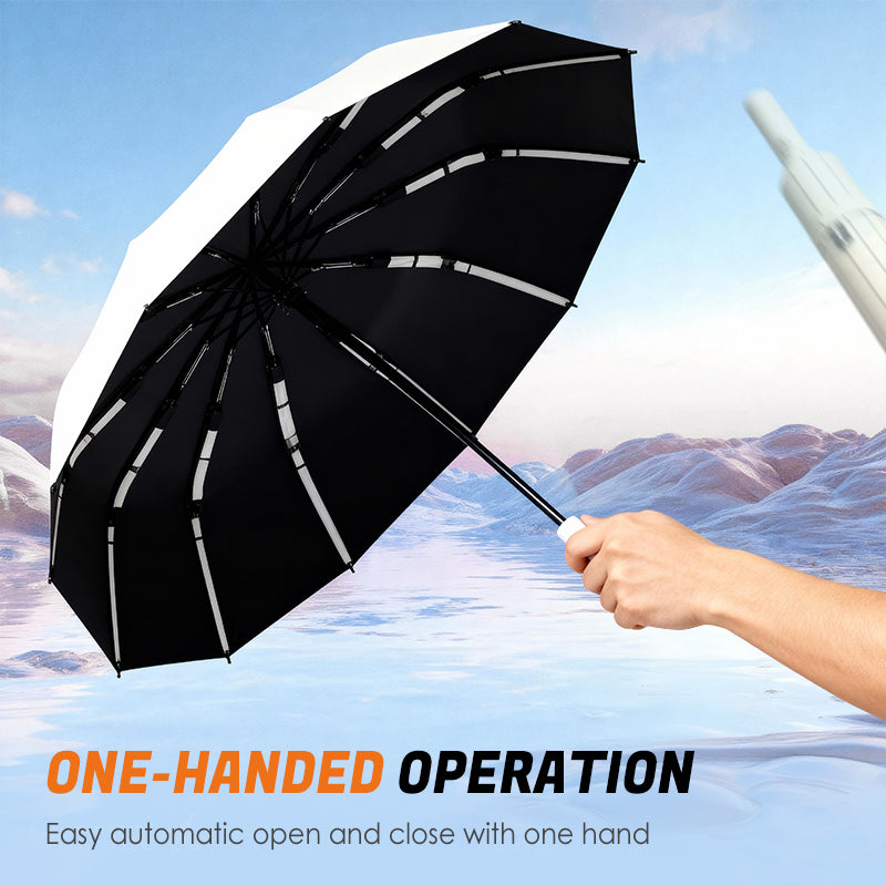 ⏳LAST DAY SALE ONLY ￡9.99!!🌧️TANNESS Storm-Safe Brolly – The 10-Rib Umbrella That Won’t Let You Down in British Weather 💨🇬🇧 Compact, automatic & built for gales🏆