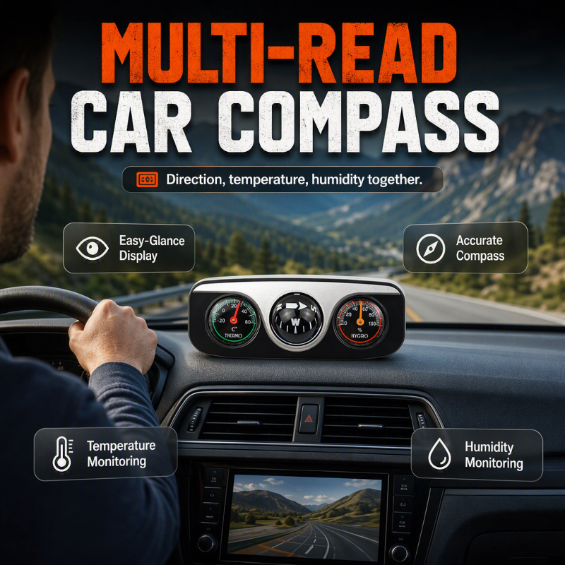 🔥Hot sale -50% OFF🚗Multi-Functional Car Dashboard Compass