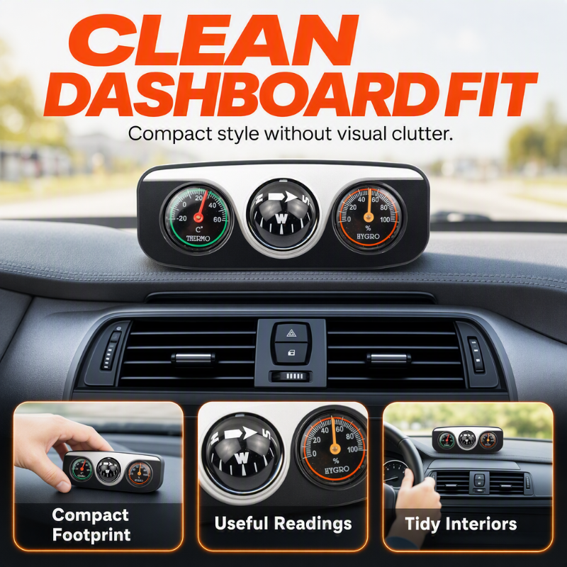 🔥Hot sale -50% OFF🚗Multi-Functional Car Dashboard Compass