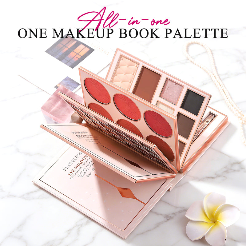 ⏳LAST DAY SALE 50% OFF!!🎁✨ Magic Makeup Book – All-in-One Cosmetic Palette with Eyeshadows, Blush, Highlighter & Lip Gloss | Perfect Christmas Gift for Her 🎄🇬🇧