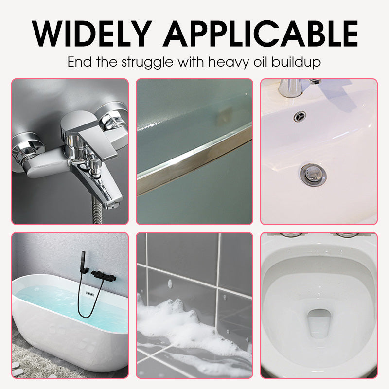 🔥 Multi-Purpose Bathroom Cleaner Spray: Removes Limescale & Soap Scum, Botanical Scent, Safe for Glass & Tiles