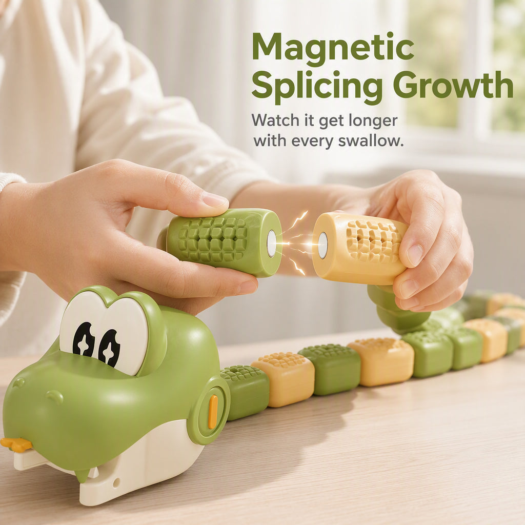 🐍 Remote Control Battle Snake – Magnetic Stretching for Family Fun & Indoor Play