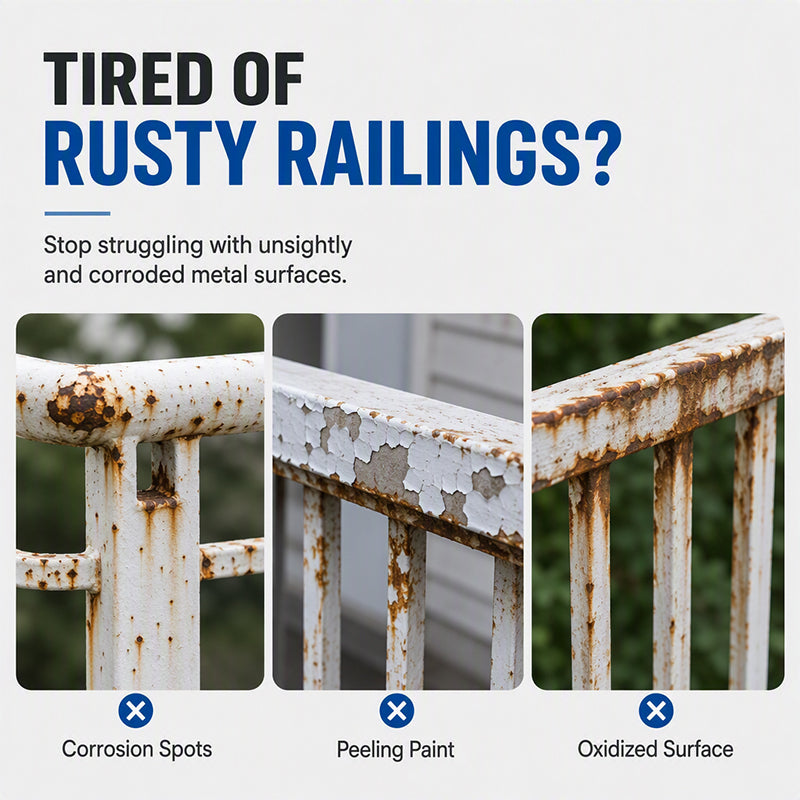 🛡️ White Railing Care Spray | Surface Refresh