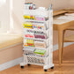 📚 LIMITED‑TIME 60% OFF! 🛞 Movable Bookshelf on Wheels – 5/6 Tiers, 45° Angled, Lockable Casters 📖