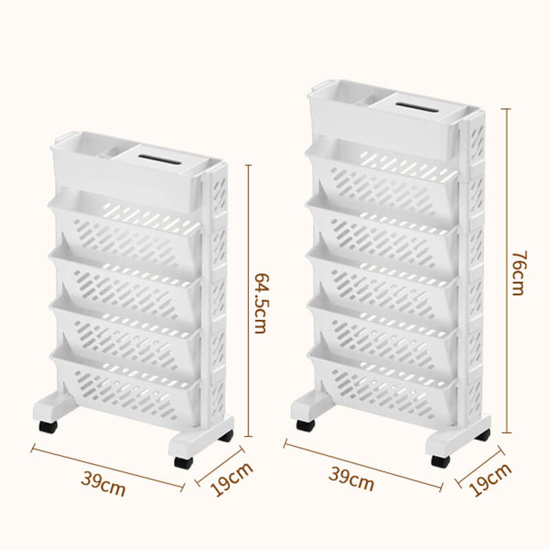 📚 LIMITED‑TIME 60% OFF! 🛞 Movable Bookshelf on Wheels – 5/6 Tiers, 45° Angled, Lockable Casters 📖