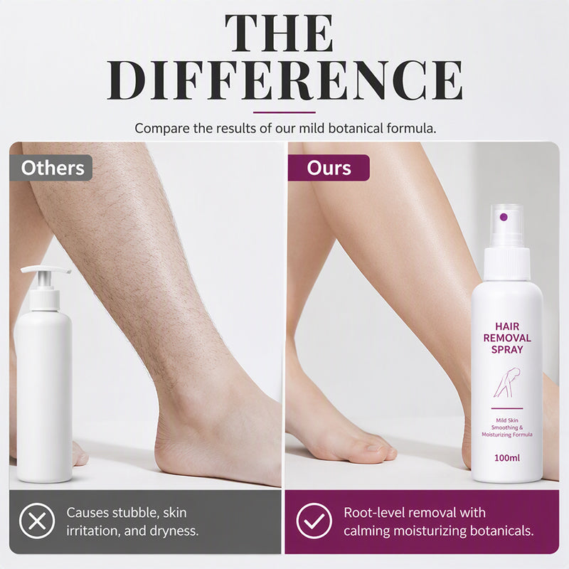 Remove Hair Painlessly Instantly! No-Sting Botanical Mist Spray