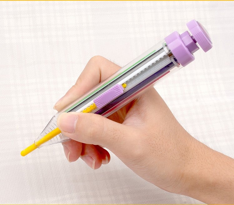 🖍️ 8-in-1 Multicolor Crayon | Compact Creative Pen