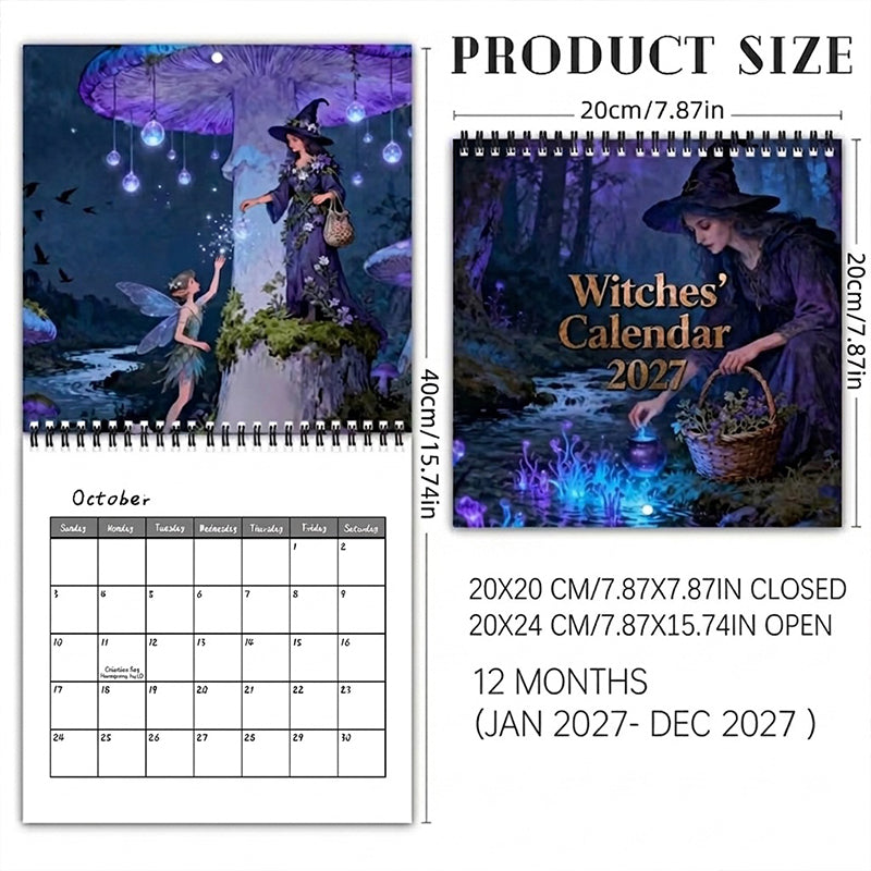 🎉This Week's Special Sales - 60% OFF✨Mystical Witches Calendar 2027
